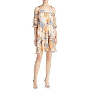 Pepin Ruffled Flounce Off-the-Shoulder Dress Multi